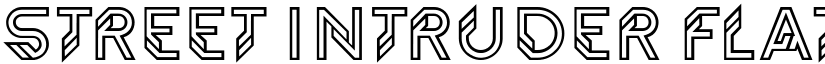 Street Intruder Flat Regular font