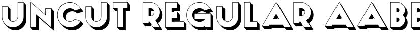 Uncut Regular font