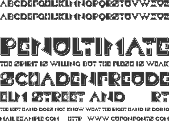 Besad font preview
