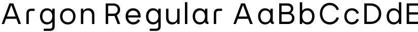 Argon Regular font