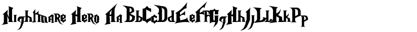 Nightmare Hero font
