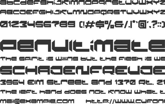 ANGGHIS font preview