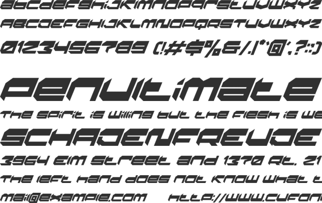 NUJACK font preview