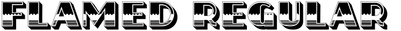 Flamed Regular font