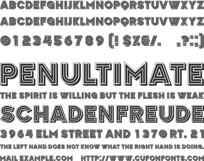 Candlestick font preview