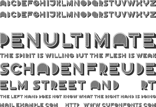 Crossed Hearts font preview