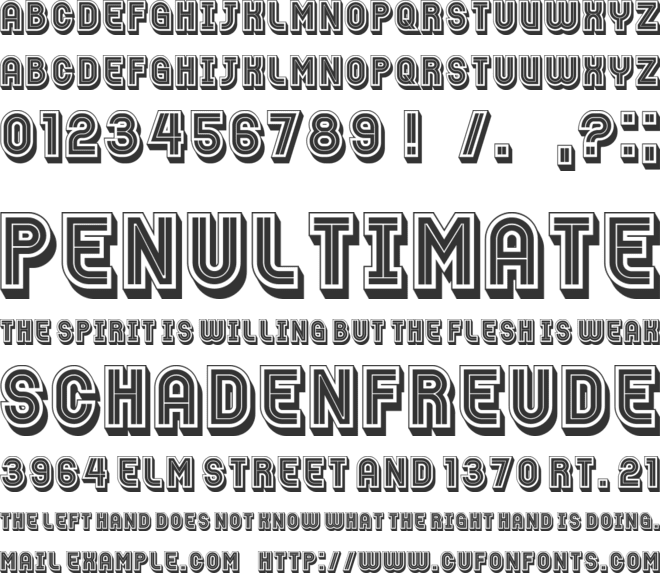 Pacceti font preview