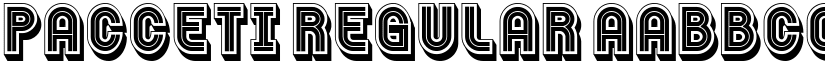 Pacceti Regular font