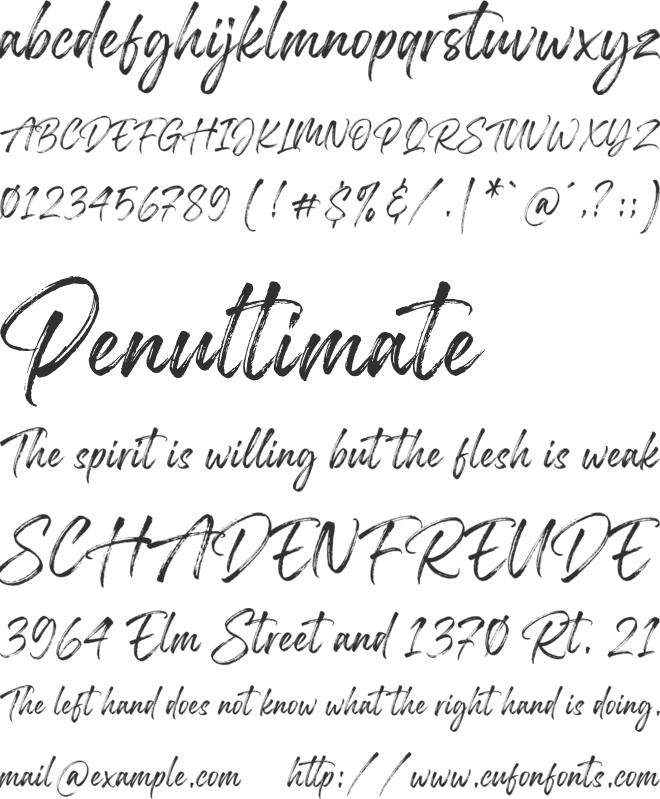 Stunders - Personal Use font preview