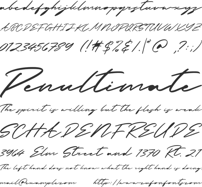 Brown Carlson font preview