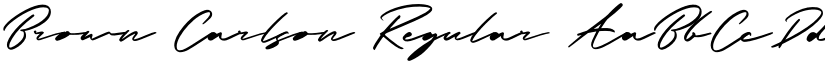Brown Carlson Regular font