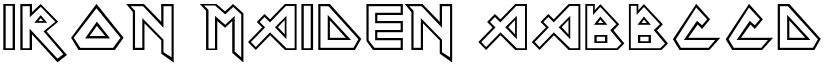 Iron Maiden font