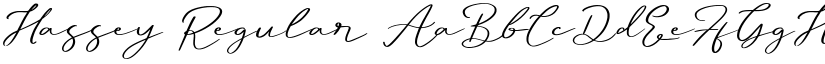Hassey Regular font
