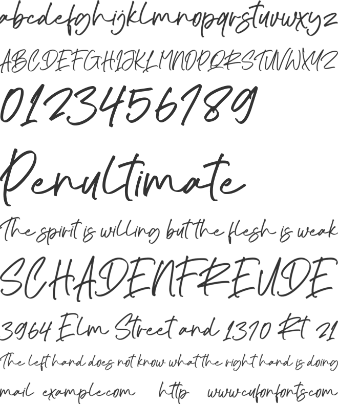 The Planeta font preview