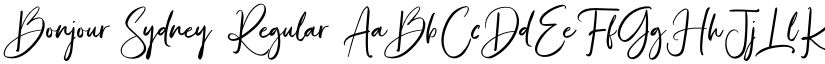 Bonjour Sydney font download