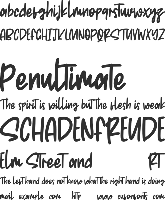 Monolise font preview