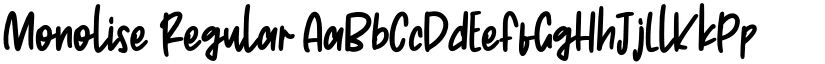 Monolise Regular font