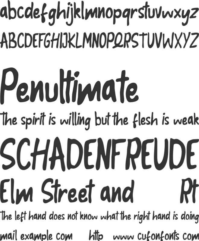 Besta Crunch FREE font preview