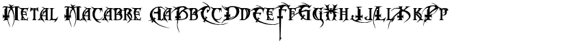 Metal Macabre font
