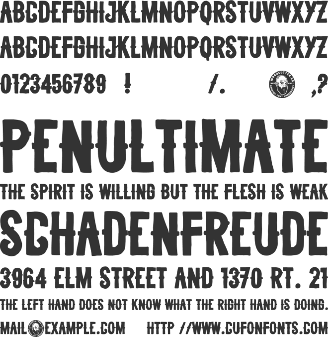Berlin Calling font preview