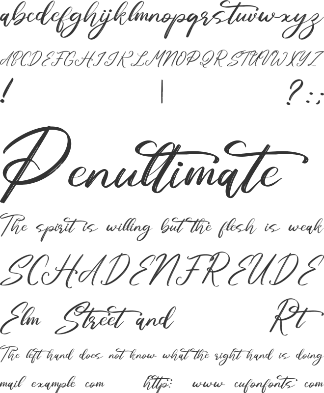 Hallisya font preview