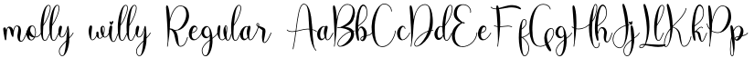 molly willy Regular font