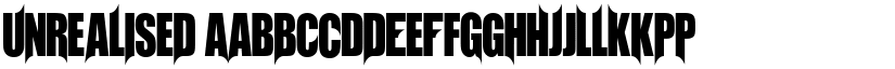 Unrealised font