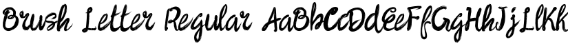 Brush Letter Regular font
