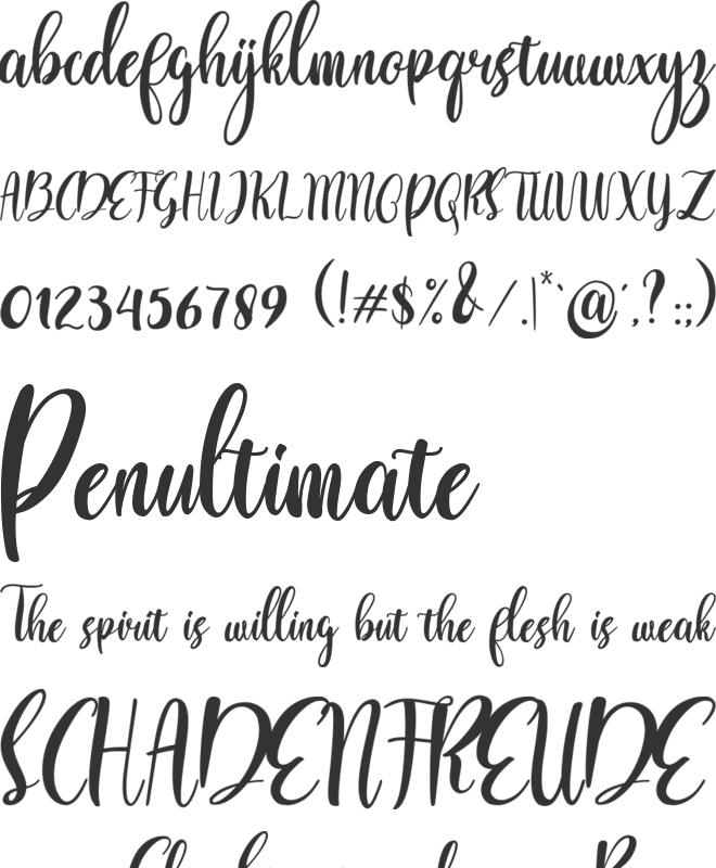 love spring font preview