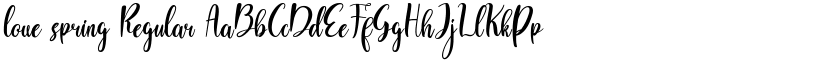 love spring Regular font