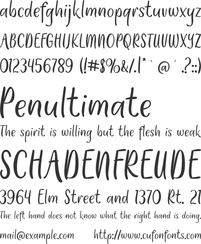 Sweet Rolls font preview