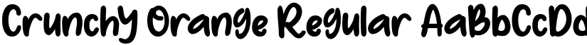 Crunchy Orange Regular font