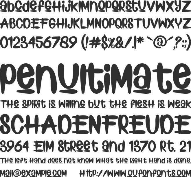 Lord Kiddos font preview