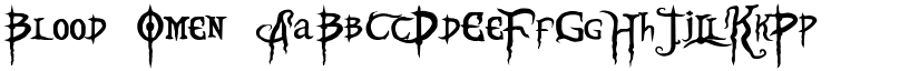 Blood Omen font