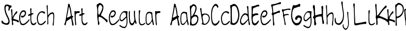 Sketch Art Regular font
