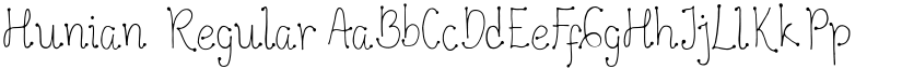 Hunian font download
