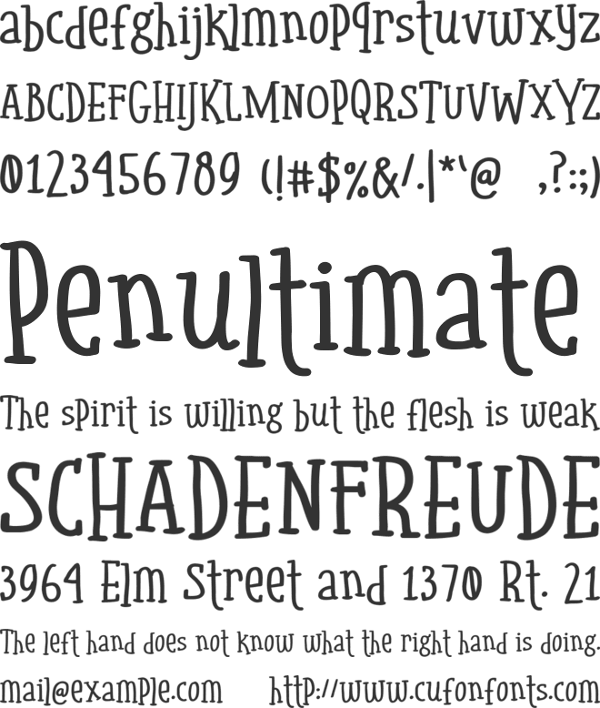 Girly Minnie font preview