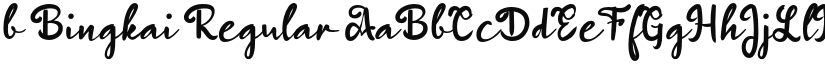 b Bingkai Regular font