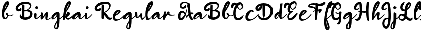 b Bingkai Regular font