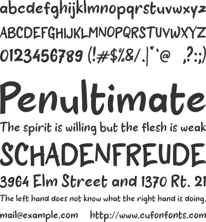 b Blusukan font preview