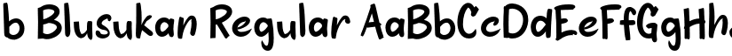 b Blusukan Regular font