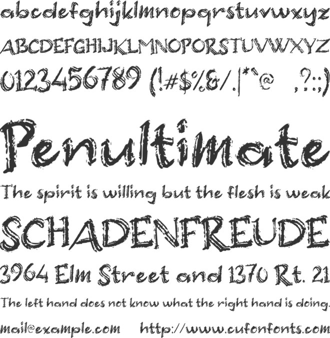 Beludru font preview