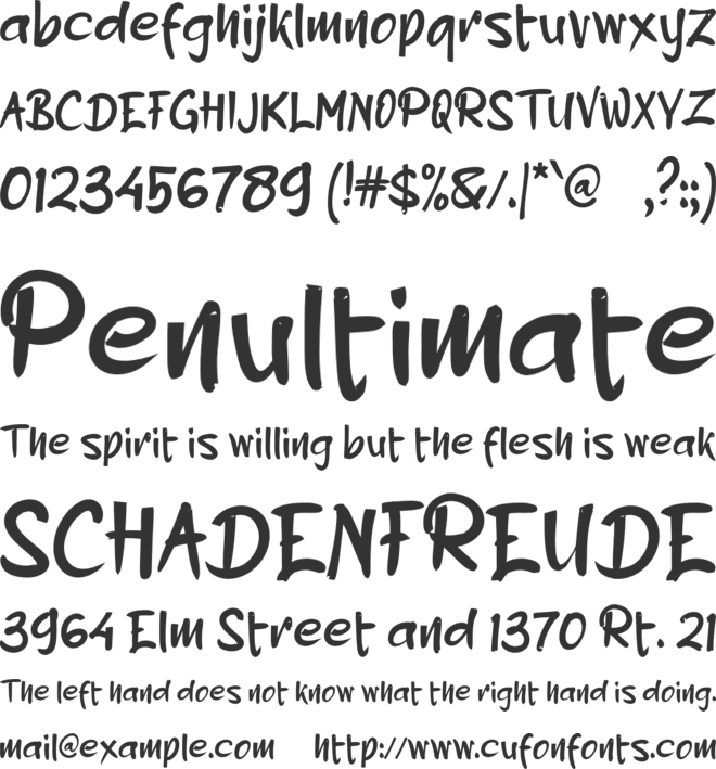 b Bikin Asyik font preview