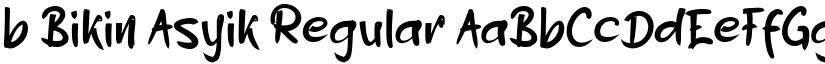 b Bikin Asyik Regular font