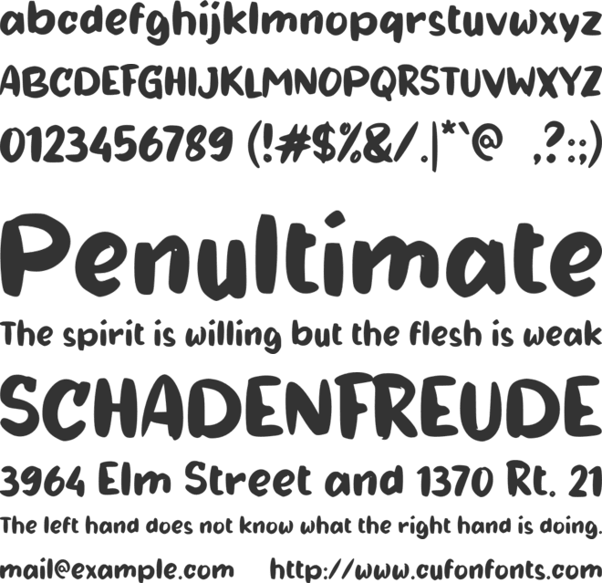 b Bester Better font preview