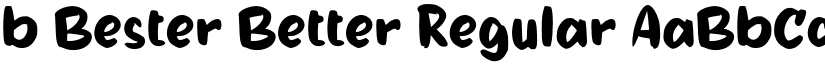 b Bester Better Regular font