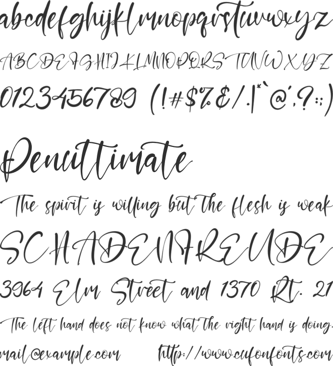 Honney Baby font preview