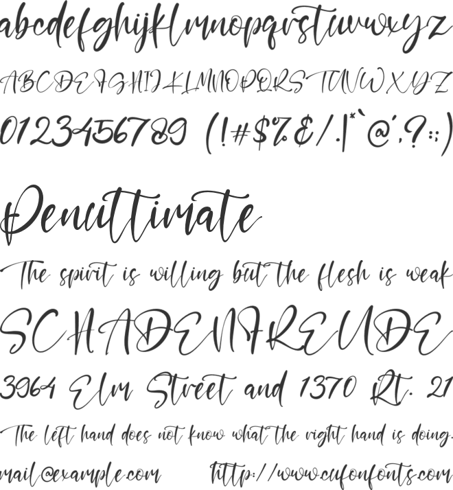 Honney Baby font preview