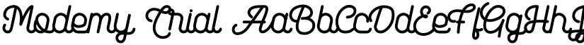 Modemy Trial font