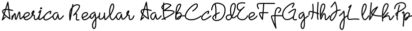 America Regular font